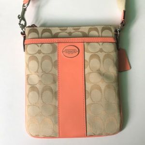 Peachy Coach Crossbody Purse